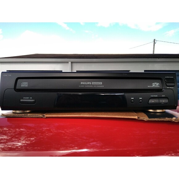 Philips Magnavox CDC735 5 Disc Carousel CD Changer No Remote - Picture 2 of 5